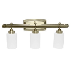 3-Light Essentix Contemporary Vanity Uplight Downlight Wall Mounted Fixture - Lalia Home - 1 of 4