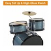 Coucheta 5-Piece Kids Drum Set - 16" Junior Kit with Cymbal, Pedal, Stool - Includes Sticks, for Boys & Girls - 4 of 4