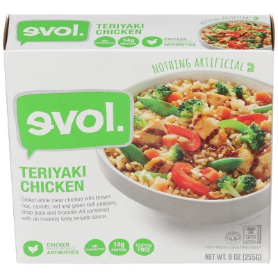 Evol Gluten Free Frozen Teriyaki Chicken- 9oz