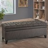 NicBex Polyester Storage Ottoman Bench,Upholstered Storage Ottoman with Button Tufted,Modern Storage Bench for Living Room,Bedroom - 2 of 4