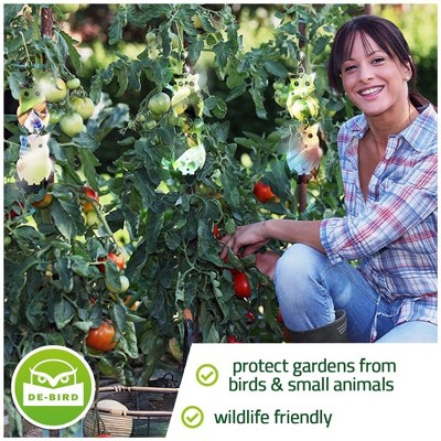 Silver Reflective Owl Bird Repellent Discs, Outdoor, 8-Pack