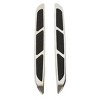Unique Bargains Chrome Universal Car SUV Air Flow Fender Side Mesh Hood Vent Decoration Sticker 2 Pcs - 2 of 4