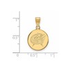 Black Bow Jewelry 14k Yellow Gold Columbus Blue Jackets NHL Medium Pendant - 2 of 3