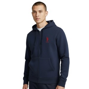 U.S. Polo Assn. Men's Fleece Full Zip Hoodie with Big Pony - 1 of 1