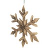 Whisen Fir Wood Snowflake Ornament, 21.7” Dimension, Perfect Christmas Tree Decor & Gift - 4 of 4
