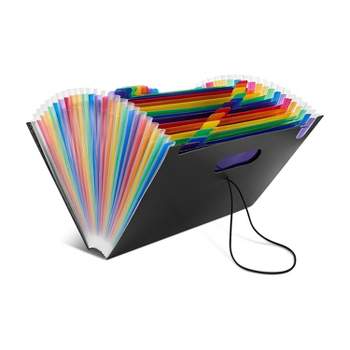 MyOfficeInnovations Plastic Accordion File 25-Pocket Letter Size Multicolor (TR45523) 24357050