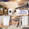 Unique Bargains Bedroom Wall Mount Foldable Stainless Steel Laundry Clothes Hanger - 3 of 3