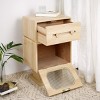 Creative MDF Robot End Table with Rotatable Storage Drawers, Modern Nightstand or Side Table for Bedroom, Living Room or Kids Room-The Pop Home - 3 of 4