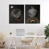 Stupell Industries Celestial Gold Sun and Moon 2pc Framed Giclee Art Set, Black, 24" x 30" - 2 of 4