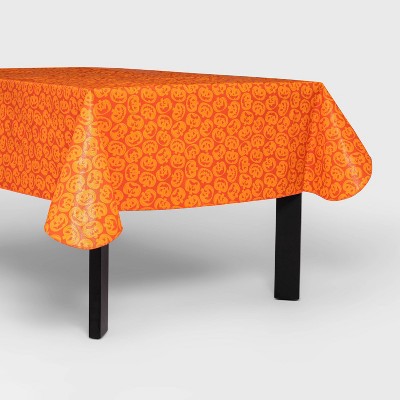 60"x84" Pumpkin Halloween Tablecloth Orange - Hyde & EEK! Boutique™