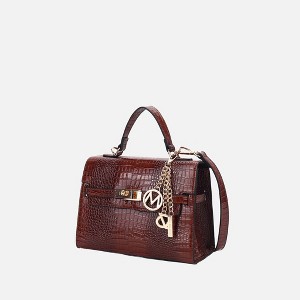 MKF Collection Naomi Vegan Crocodile Leather Women’s Satchel Bag by Mia K - 1 of 4