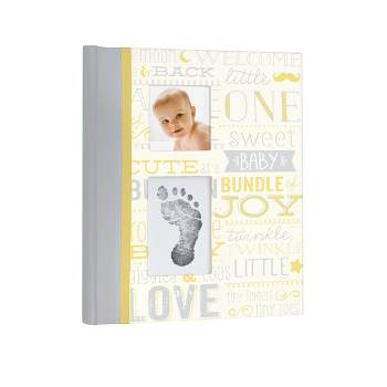 Pearhead Vintage Baby Memory Photo and Scrapbook Albums - Yellow