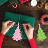 Big Dot of Happiness Merry and Bright Trees - Colorful Whimsical Christmas Party Decorations - Christmas Tree Ornaments - Set of 12 - 3 of 4