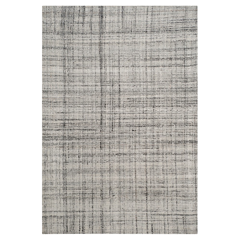 6'x9' Gray/Black Abstract Tufted Area Rug - Safavieh