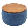 Lyngins Round Storage Ottomanes,Upholstered Storage Bench,Storage Bench Benches for Living Room,Bedroom - 4 of 4