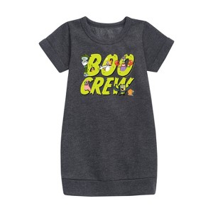 - SpongeBob SquarePants - Boo Crew Graphic Short Sleeve Fleece Dress - 1 of 4