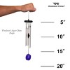 Woodstock Wind Chimes Signature Collection  Woodstock Agate Chime  Wind Chimes For Outdoor Patio and Garden  18" - 4 of 4