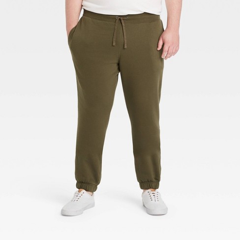 Men's Big & Tall Fleece Jogger Pants - Goodfellow & Co™ Green 5xlt