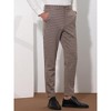 Lars Amadeus Men's Classic Straight Leg Business Plaid Trousers - image 2 of 4