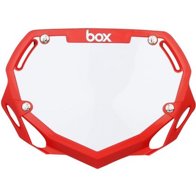 BOX Two BMX Number Plate RedLarge