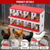 Nesting Boxes for Chickens, Metal Roll Out Laying Nest Box with Perch, Secure Lid Wall Mount or Free Standing - 4 of 4