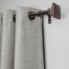 Lumi Home Furnishings 66"x120" Decorative Drapery Single Rod Set with Square finials Oil Rubbed Bronze - 2 of 4
