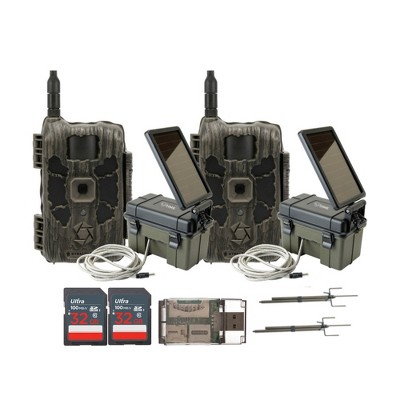Stealth Cam 40MP Deceptor Max Trail Camera with Solar Panel (2-Pack) Bundle