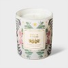Glass Fuego y Flor Jar Candle White 11.5oz - 3 of 4