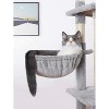 Tree City Multi-Level Cat Tree Tower with Hammock, Condo & Scratching Posts – Soft Gray - 4 of 4