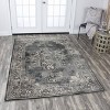 Rizzy Home Alora Decor Swagger Central Medallion Distressed Rectangle Rug Gray - 2 of 4
