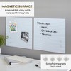 ECR4Kids MessageStor Magnetic Dry-Erase Glass Board with Magnets, 17.5in x 17.5in, 2-Pack - 3 of 4