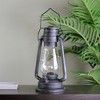 Northlight 12" Silver Brushed Black Traditional Lantern with Micro Lights - 3 of 3