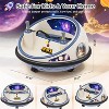 12V 2-Speed 360° Spin Ride on Car with Remote Control, Lights & Music, Space Theme Electric Bumper Car Toy Gifts for Boys & Girls Ages 1-5 - 2 of 4
