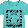 Girls' - Pokémon - Pikachu Wink Face Fitted Short Sleeve Graphic T-Shirt - 2 of 4