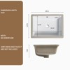 Hrinhom 18.3"W Rectangle Undermount Bathroom Sink Under Counter,Modern Porcelain Basin Sink Without Faucet - 2 of 4
