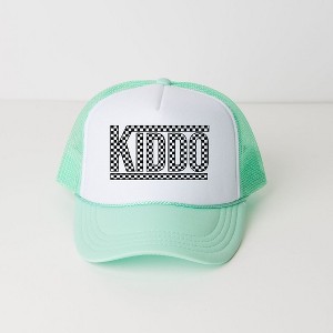 The Juniper Shop Kiddo Checkered Youth Foam Trucker Hat - 1 of 2