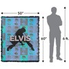 Elvis Elvis Pop Art Silhouette Blanket 50"x60" Woven Tapestry - 2 of 4
