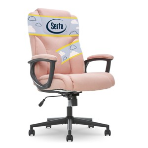 Style Hannah Ii Office Chair Pink Serta Ergonomic Microfiber Lumbar Support Target