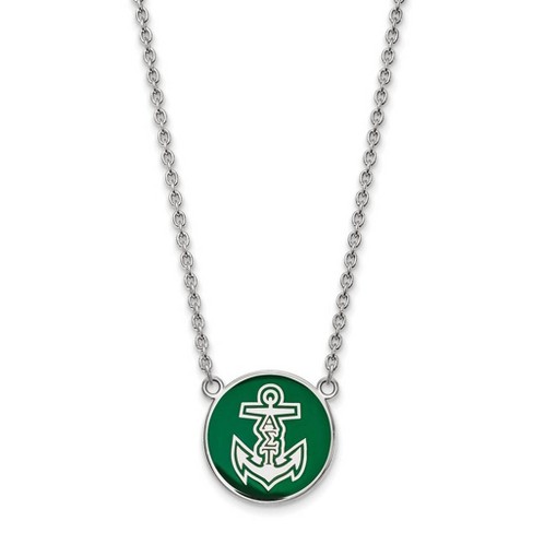 Black Bow Jewelry Sterling Silver Alpha Sigma Tau Greek Life Necklace 18 Inch - image 1 of 4