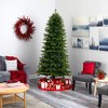 Nearly Natural 8-ft Belgium Fir Natural-Look Artificial Christmas Tree with 2358 Bendable Branches - 4 of 4