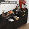 Buenhomino 48" Buffet Cabinet with Storage, Farmhouse Sideboard Buffet w/2 Drawers and 3 Doors, Wood Coffee Bar Cabinet with Adjustable Shelves - 4 of 4