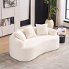 CAVINAS 65" Loveseat Sofa for Small Spaces,Chenille Sofa with 30D Full Compression Sponge & Spring Support,2-Seater Couch for Living Room - 2 of 4