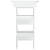 vidaXL Wall Bar Table White 40.2"x17.7"x40.7" Engineered Wood - 4 of 4