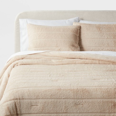 Intelligent Design 3pc Full/queen Leena Shaggy Long Faux Fur Comforter Mini  Set Ivory : Target