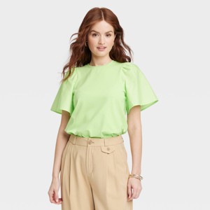 Women's KTW Puff Elbow Sleeve T-Shirt - A New Day™ - 1 of 3