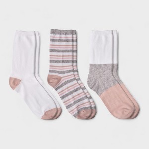 Willow & Ruby Women's 3-Pack Super Soft Crew Socks - Comfy & Stylish Everyday Wear Women Crew Socks - 1 of 4