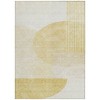 Gold Wheat And Ivory Geometric Washable Indoor Outdoor Area Rug - 4 of 4