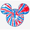 Women's Mickey & Friends Fourth of July Tie-Dye Mickey Logo T-Shirt - 2 of 4