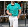 HAPPY BAY Mens Golf Shirts Polo Men Shirt Short Sleeve Dri Fit Polos Men's Moisture Wicking Collar Dress Summer T-Shirts for Men - image 2 of 4