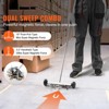 VEVOR 15-Inch Magnetic Sweeper with Wheels, 8 lbs Capacity, with Telescoping Magnetic Pickup Tool, Adjustable Handle, Magnetic Pickup Sweeper, White - 3 of 4